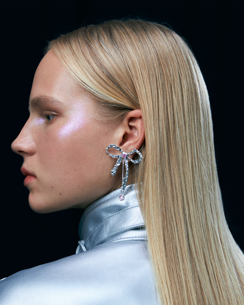 Vega silver earrings
